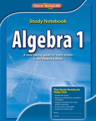 Title: Algebra 1 Study Notebook, CCSS, Author: McGraw Hill