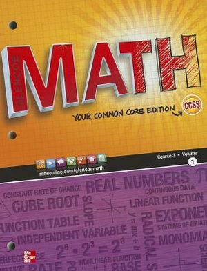 Glencoe Math Course 3 Student Edition, Volume 1 / Edition 1