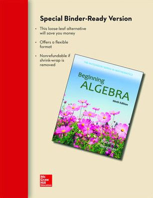 Loose Leaf for Beginning Algebra / Edition 9