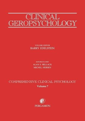 Clinical Geropsychology: Comprehensive Clinical Psychology Volume 7