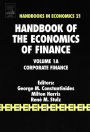 Handbook of the Economics of Finance: Corporate Finance