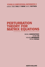 Title: Perturbation Theory for Matrix Equations, Author: M. Konstantinov