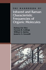 Title: The Handbook of Infrared and Raman Characteristic Frequencies of Organic Molecules, Author: Daimay Lin-Vien