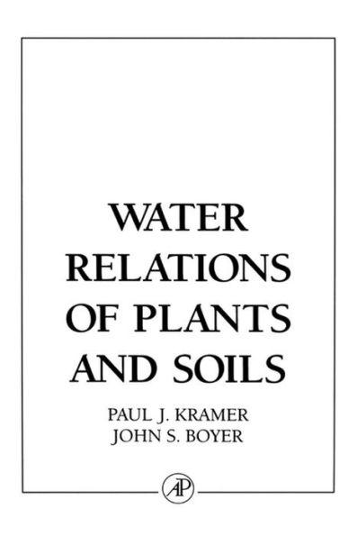 Water Relations of Plants and Soils