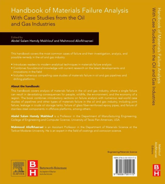 Handbook of Materials Failure Analysis with Case Studies from the Oil and Gas Industry