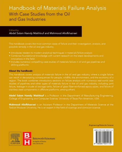 Handbook of Materials Failure Analysis with Case Studies from the Oil and Gas Industry