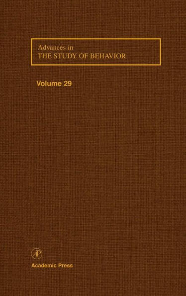 Advances in the Study of Behavior / Edition 1