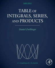 Title: Table of Integrals, Series, and Products, Author: Daniel Zwillinger