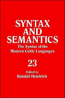 Syntax And Semantics, Volume 23 Tr Ppr