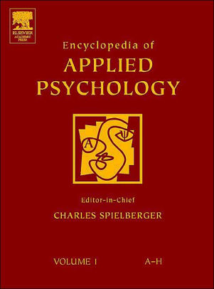 Encyclopedia Of Applied Psychology Three Volume Set By