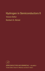 Title: Hydrogen in Semiconductors II / Edition 1, Author: R. K. Willardson