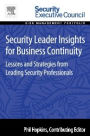 Security Leader Insights for Business Continuity: Lessons and Strategies from Leading Security Professionals