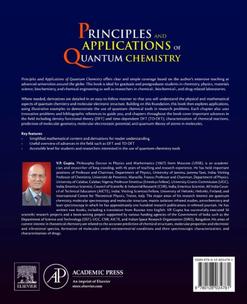 Principles and Applications of Quantum Chemistry