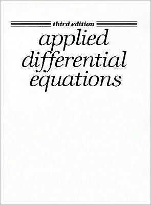 Applied Differential Equations / Edition 3