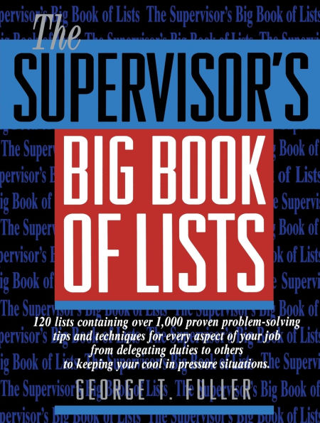 The Supervisor's Big Book of Lists