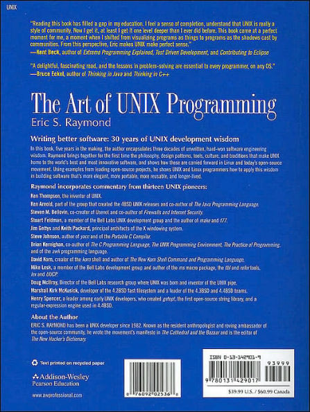 The Art of UNIX Programming / Edition 1