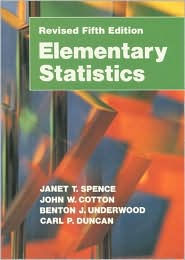 Title: Elementary Statistics / Edition 5, Author: Janet T. Spence