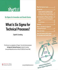 Title: What Is Six Sigma for Technical Processes? (Digital Short Cut), Author: Clyde M. Creveling