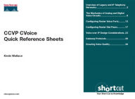 Title: CCVP CVoice Quick Reference Sheets, Author: Kevin Wallace