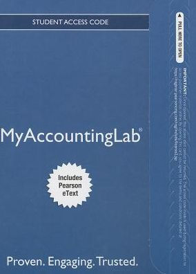 NEW MyAccountingLab With Pearson EText Standalone Access Card For
Horngrens Financial Managerial Accounting