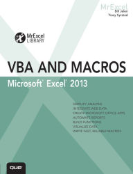 Title: Excel 2013 VBA and Macros, Author: Bill Jelen