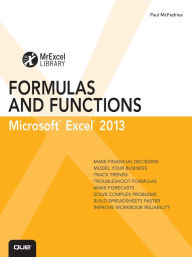 Title: Excel 2013 Formulas and Functions, Author: Paul McFedries