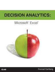 Title: Decision Analytics: Microsoft Excel, Author: Conrad Carlberg