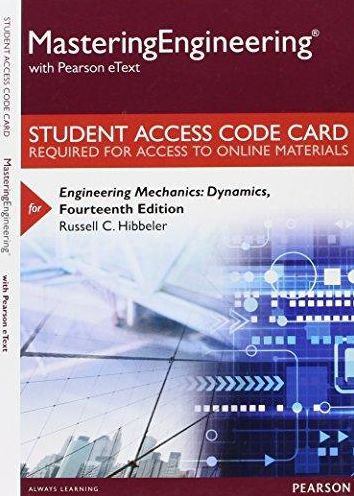 Mastering Engineering with Pearson eText -- Access Card -- for Engineering Mechanics: Dynamics / Edition 14