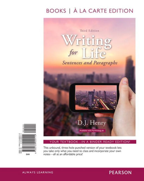 Writing for Life: Sentences and Paragraphs / Edition 3