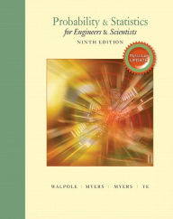 Title: Probability & Statistics for Engineers & Scientists / Edition 9, Author: Ronald Walpole
