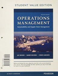 Title: Operations Management: Sustainability and Supply Chain Management / Edition 12, Author: Jay Heizer