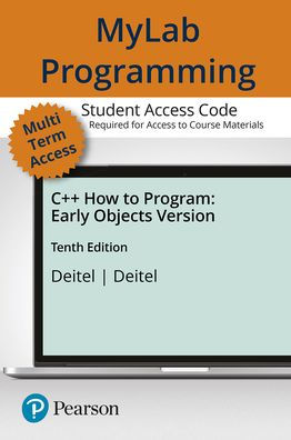 MyLab Programming with Pearson eText Access Code for C++ How to Program (Early Objects Version) / Edition 10