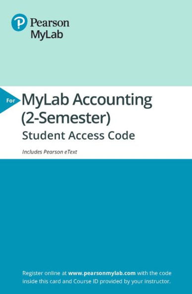 MyLab Accounting with Pearson eText Access Code for Horngren's Financial & Managerial Accounting / Edition 6