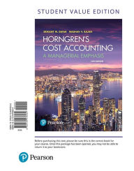 Title: Horngren's Cost Accounting: A Managerial Emphasis / Edition 16, Author: Srikant Datar