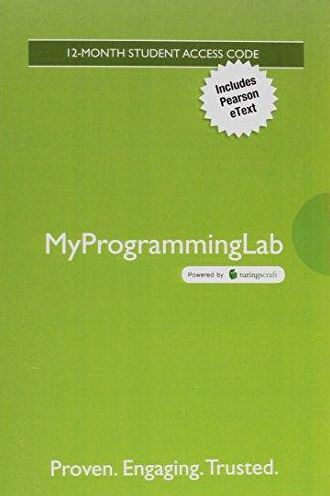 MyLab Programming with Pearson eText -- Access Card -- for Introduction to Programming Using Visual Basic / Edition 10