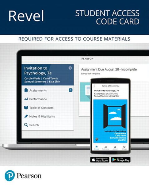 Revel for Invitation to Psychology -- Access Card / Edition 7