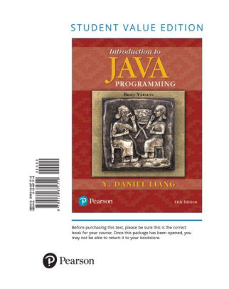 Introduction to Java Programming, Brief Version, Student Value Edition ...