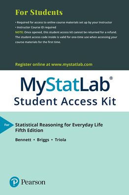 MyLab Statistics with Pearson eText Access Code (24 Months) for Statistical Reasoning for Everyday Life / Edition 5