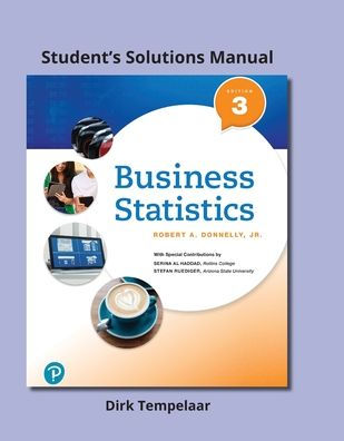 Student Solutions Manual for Business Statistics / Edition 3