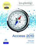 Alternative view 2 of Exploring Microsoft Office Access 2010 Comprehensive