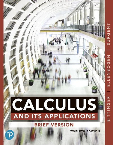 Calculus And Its Applications, Brief Version / Edition 12 By Marvin ...