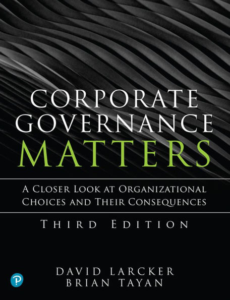 Corporate Governance Matters / Edition 3