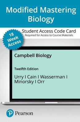 Mastering Biology with Pearson eText Access Code (18 Weeks) for Campbell Biology