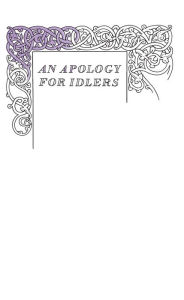 Title: An Apology for Idlers, Author: Robert Louis Stevenson