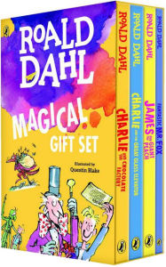 Title: Roald Dahl Magical Gift Set (4 Books): Charlie and the Chocolate Factory, James and the Giant Peach, Fantastic Mr. Fox, Charlie and the Great Glass Elevator, Author: Roald Dahl