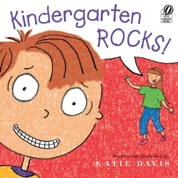 Kindergarten Rocks!: A First Day of School Book for Kids book cover.