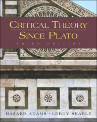 Title: Critical Theory Since Plato / Edition 3, Author: Hazard Adams