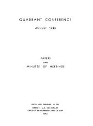 Title: The Quadrant Conference: August 1943, Author: Joint History Office (U.S.)