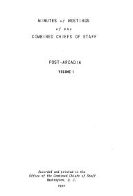 Title: The Post-Arcadia Conference: January-May 1942, Author: Joint History Office (U.S.)