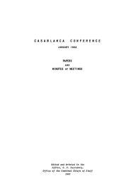 Title: The Casablanca Conference: January 1943, Author: Margin